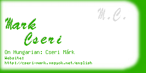 mark cseri business card